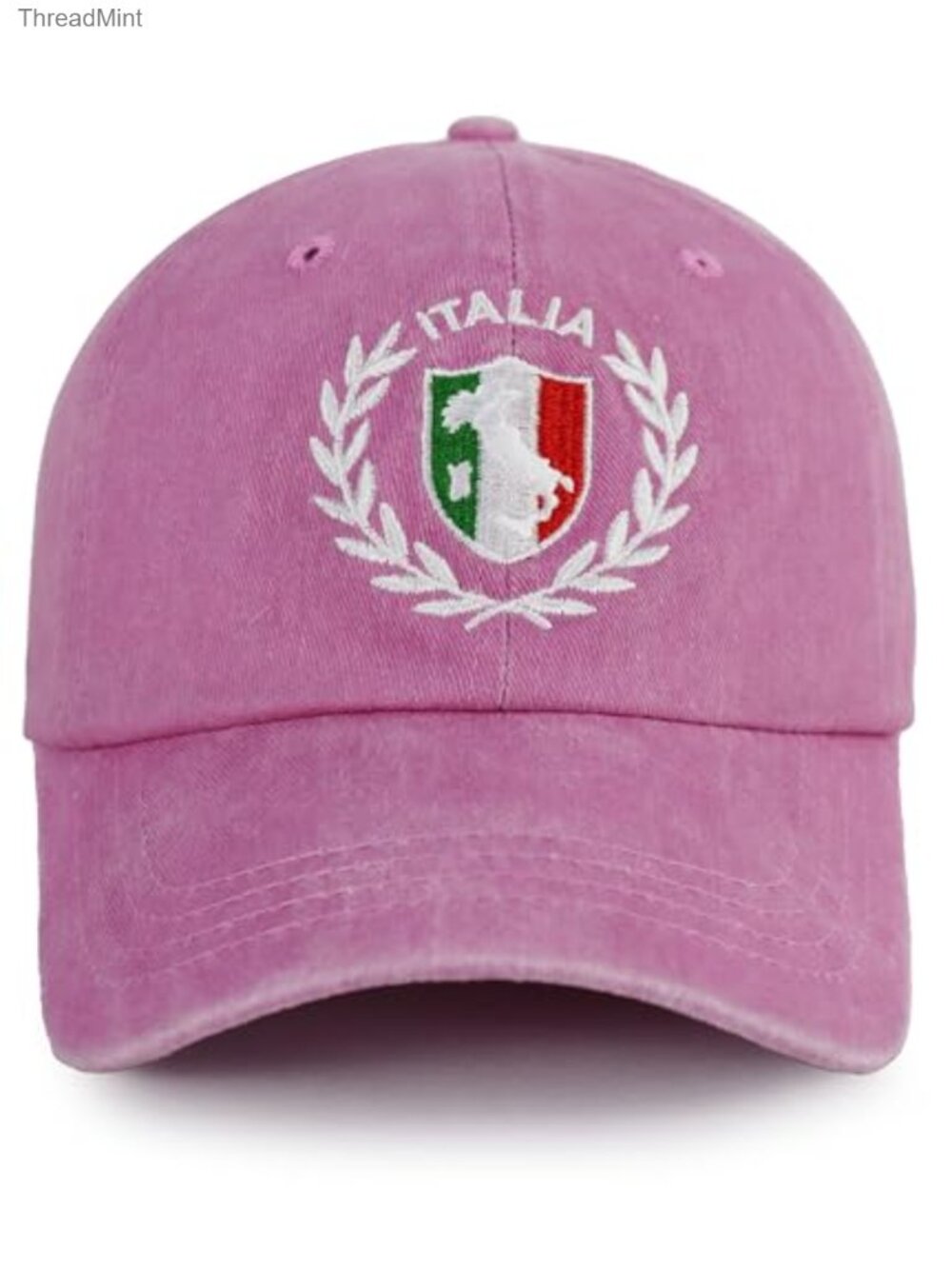 Italy Italian Flag Embroidered Cotton Baseball Cap Adjustable